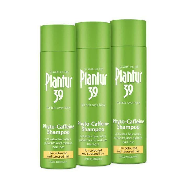 Caffeine Shampoo Coloured Stressed Hair 3x