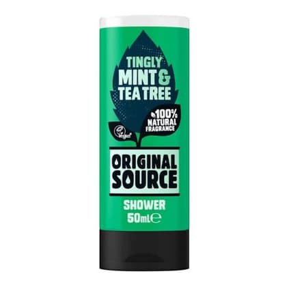 Mint and Tea Tree Shower Gel Body Wash Travel Size
