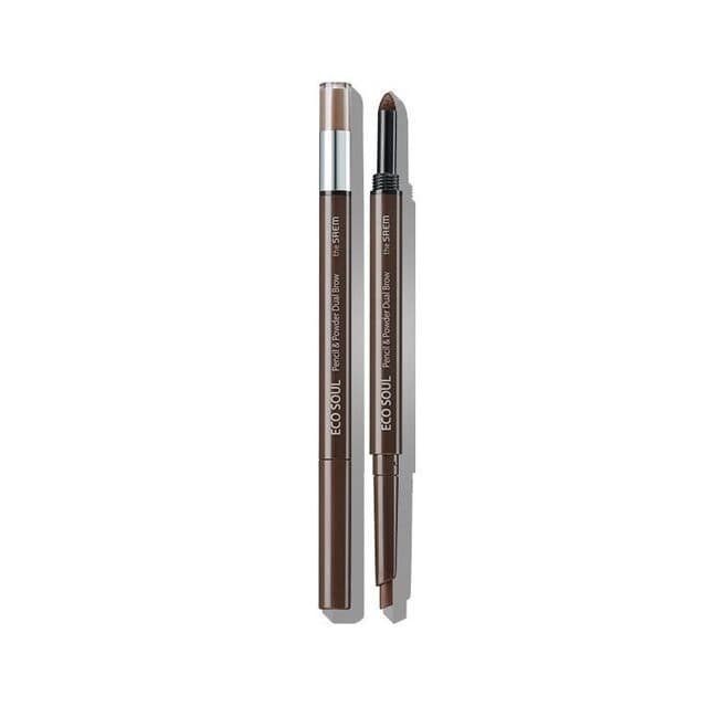 Eco Soul Pencil & Powder Dual Brow, #02 Deep Brown