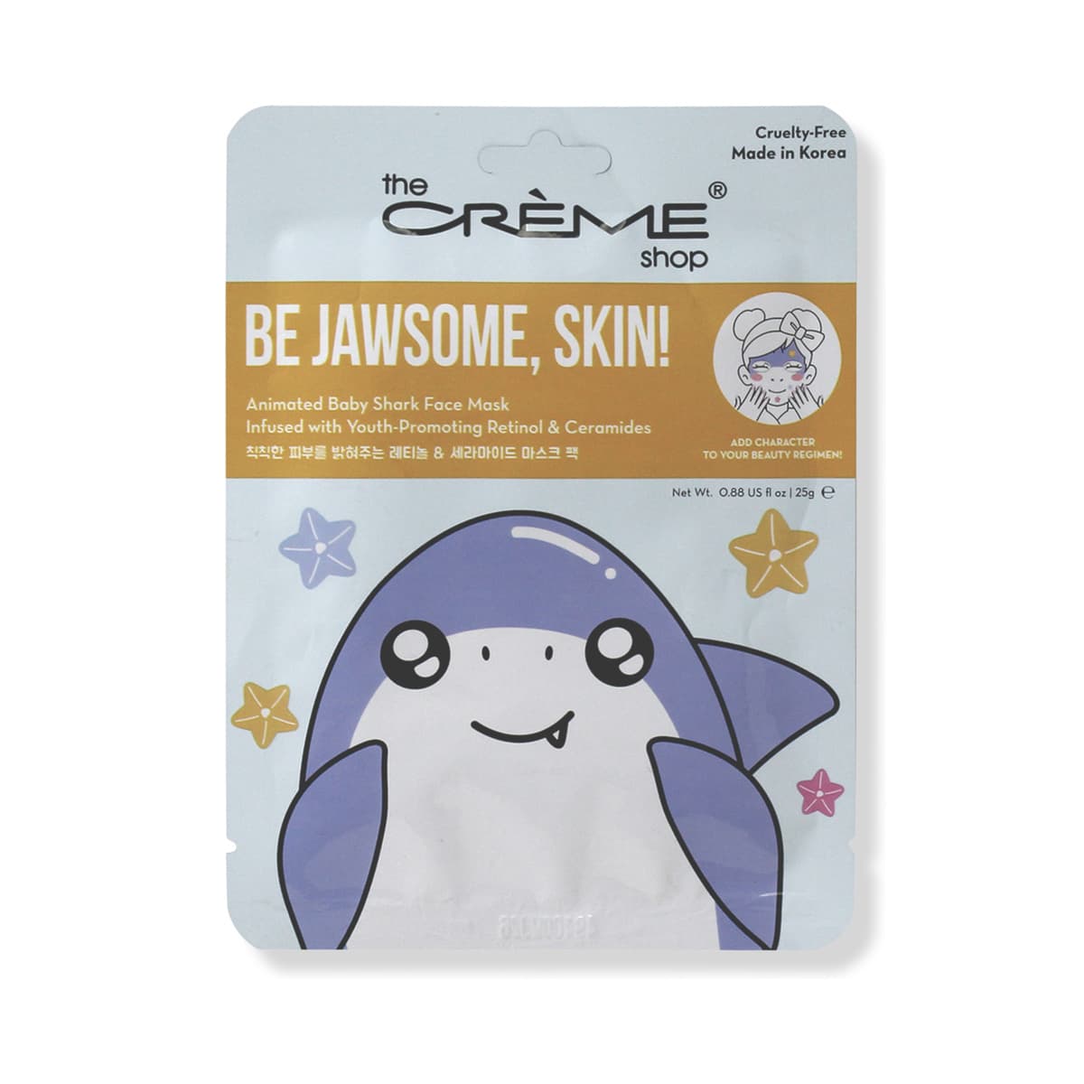Be Jawsome, Skin! Animated Baby Shark Sheet Mask