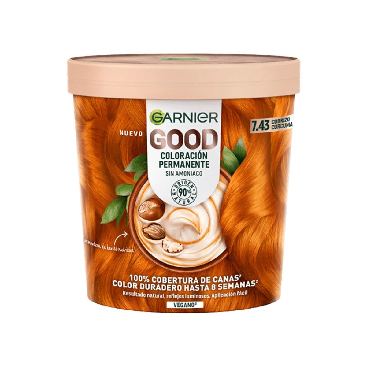 Good Permanent Hair Dye 7.43 Turmeric Copper
