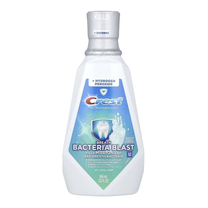 Multi-Care Whitening Mouthwash, Breath Bacteria Blast, Icy Cool Mint