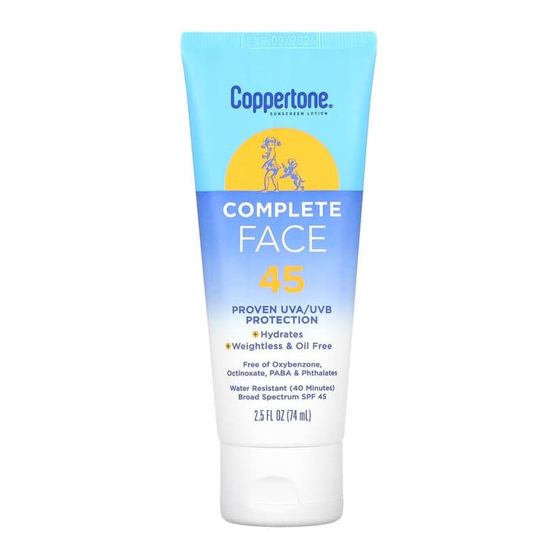 Sunscreen Lotion, Complete Face, SPF45