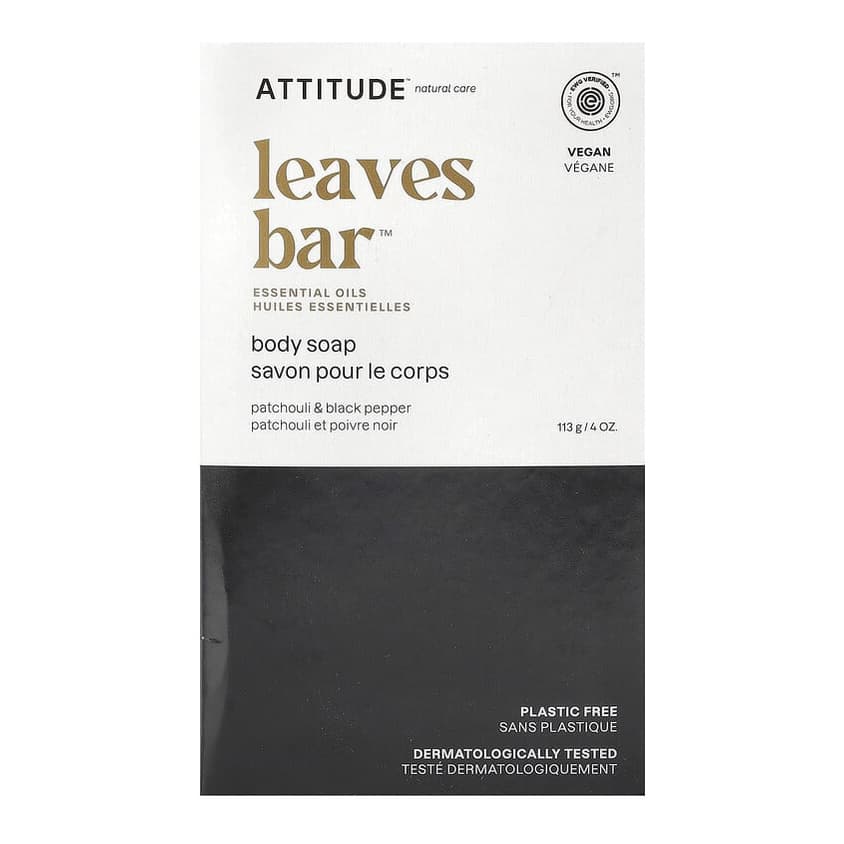 Leaves Bar™, Body Bar Soap, Patchouli & Black Pepper