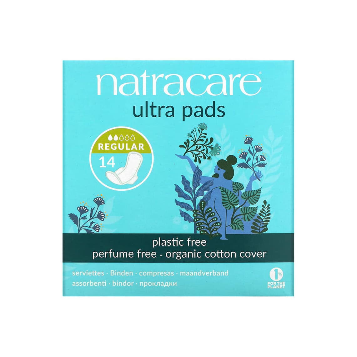 Ultra Pads, Organic Cotton Cover, Regular