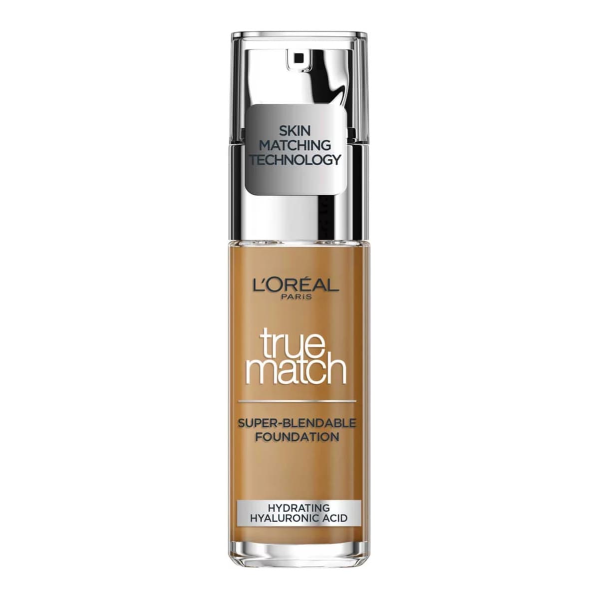 L'Oréal Paris True Match Liquid Foundation with Hyaluronic Acid and SPF, 8W