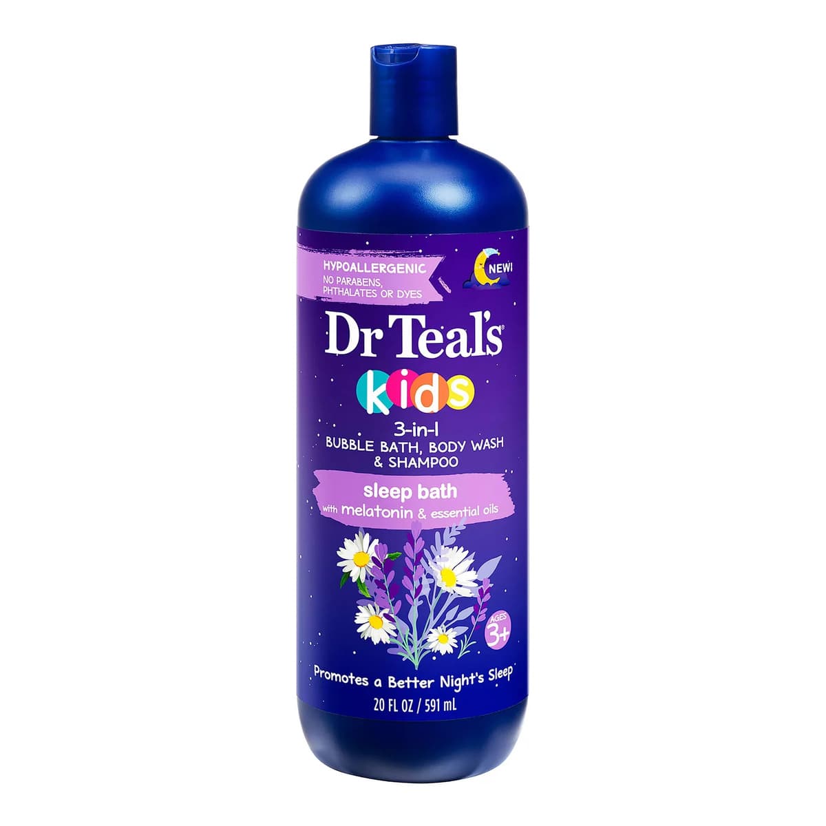 Kids 3-in-1 Sleep Bath with Melatonin & Essential Oils - Lavender