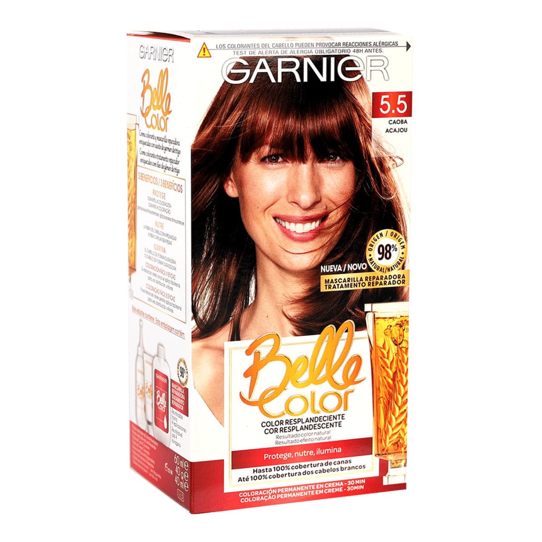 Belle Color Permanent Hair Dye 5.5 Acajou