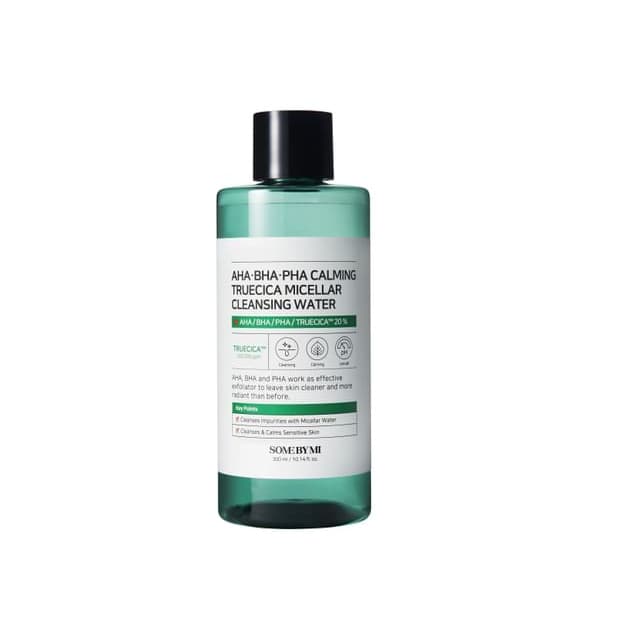 AHA, BHA, PHA, Calming Truecica Micellar Cleansing Water