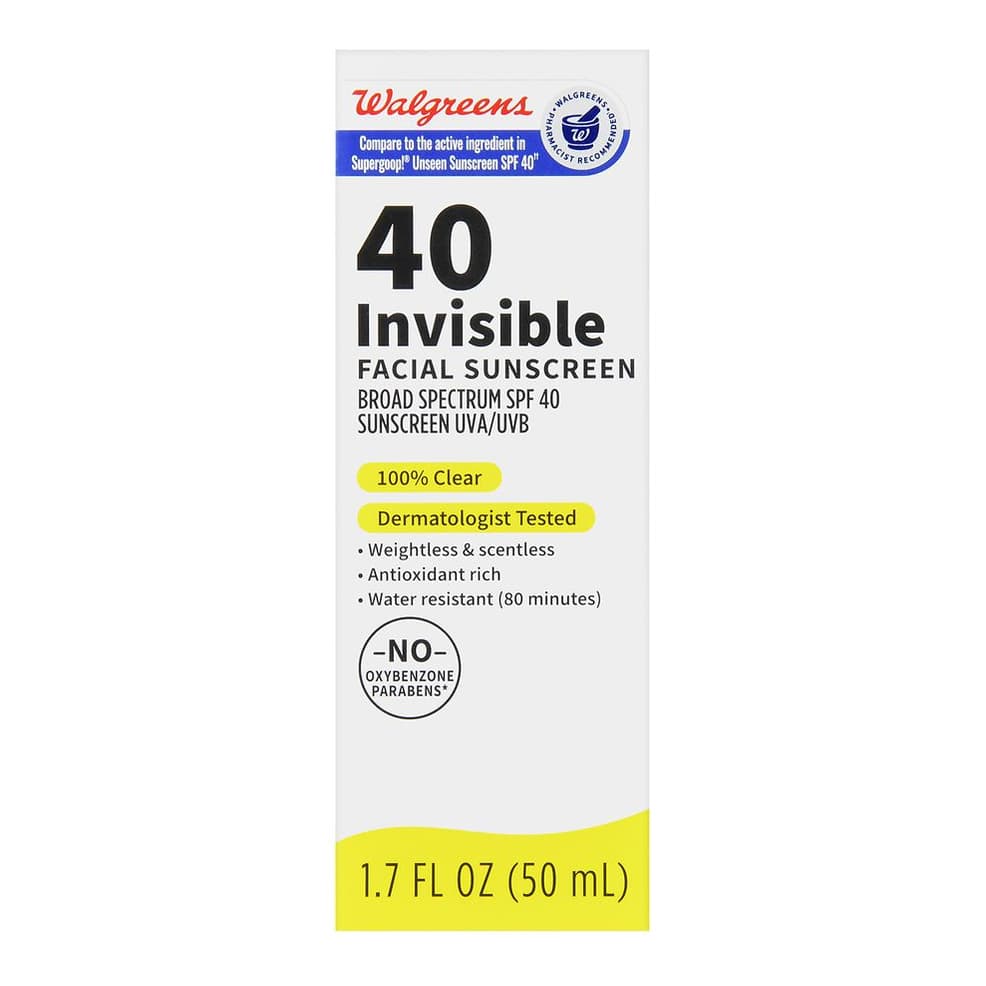 40 Invisible Facial Sunscreen