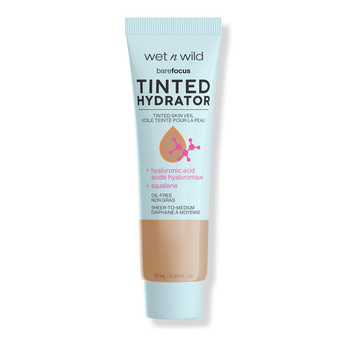 Bare Focus Tinted Hydrator Tinted Skin Veil, Medium Tan