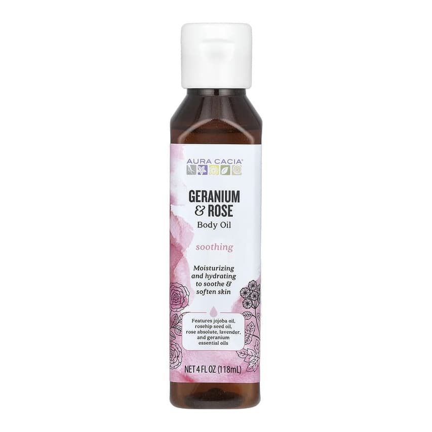 Body Oil, Geranium & Rose