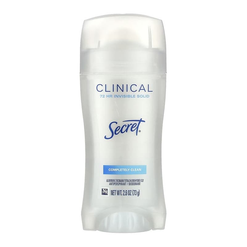 Clinical 72 HR Invisible Solid Deodorant, Completely Clean