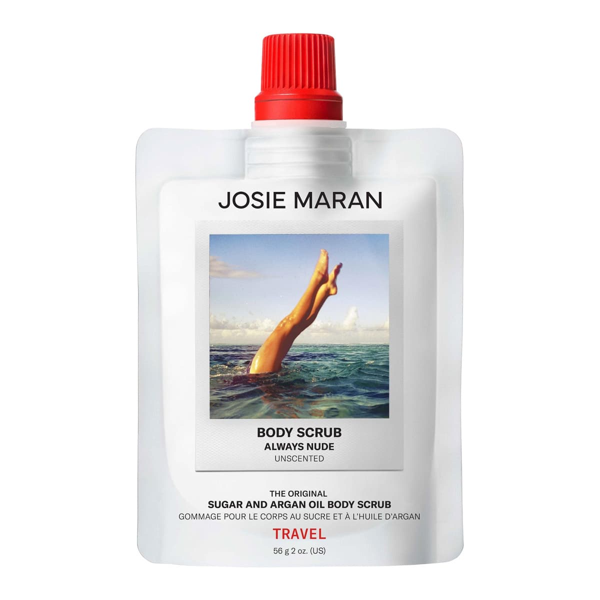 Mini Always Nude (Unscented) - Argan Oil + Sugar Balm Refillable Exfoliating Body Scrub