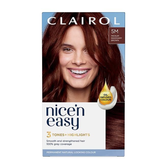 Clairol Nice'n Easy Hair Dye 5M Medium Mahogany Brown