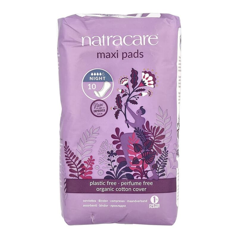 Maxi Pads, Organic Cotton Cover, Night