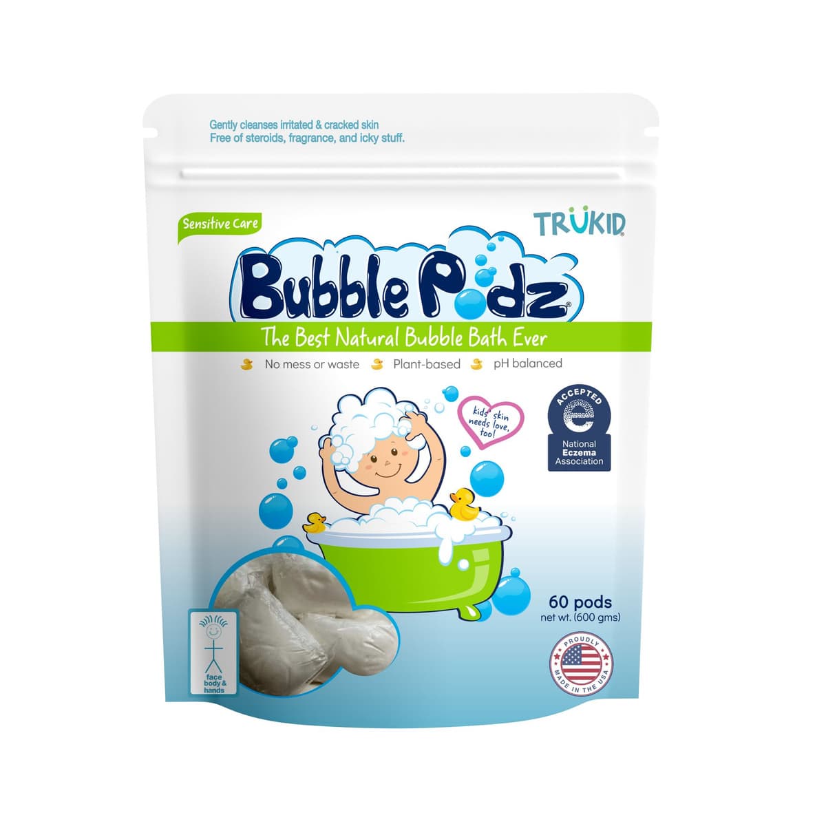 Bubble Podz Bubble Bath Unscented (60 Count)