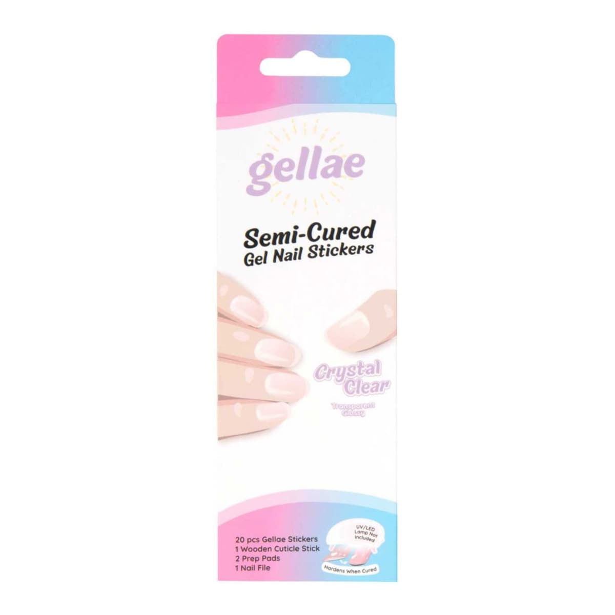 Gel Nail Sticker Crystal Clear