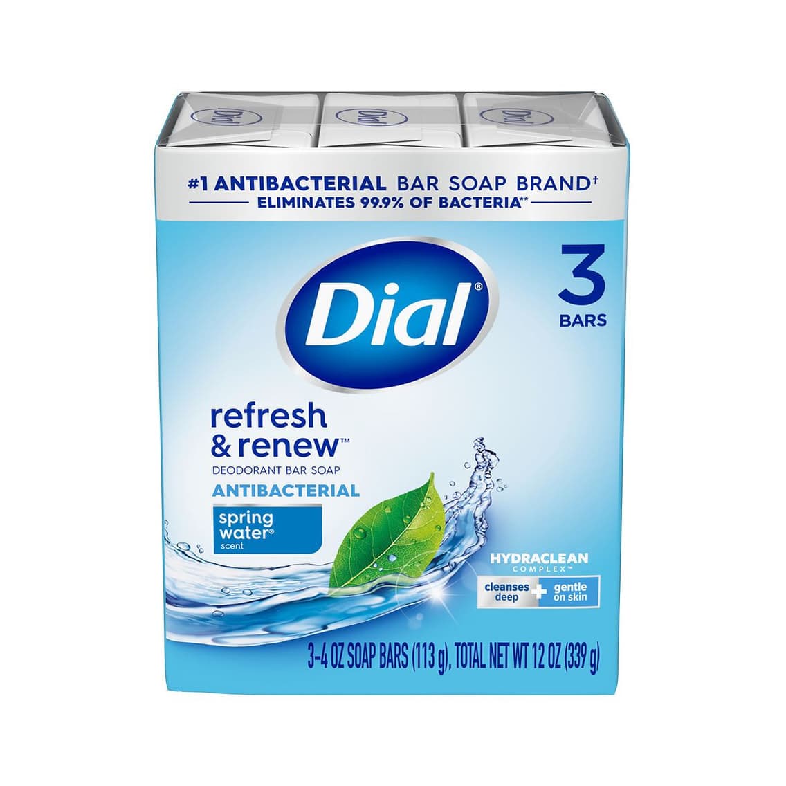 Antibacterial Deodorant Bar Soap Spring Water, Spring Water
