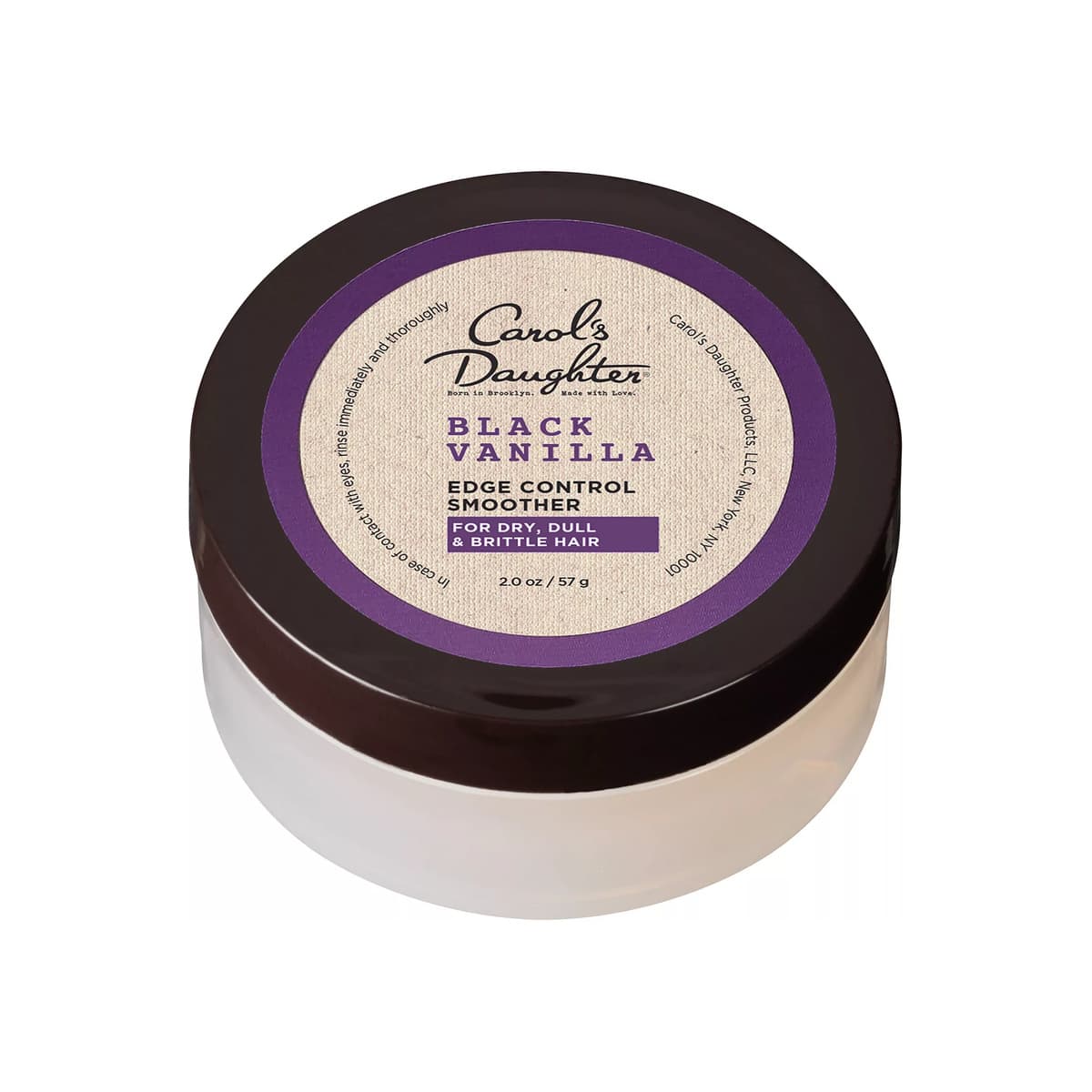 Black Vanilla Moisture & Shine Edge Control Smoother for Dry Hair with Aloe Edge Tamer