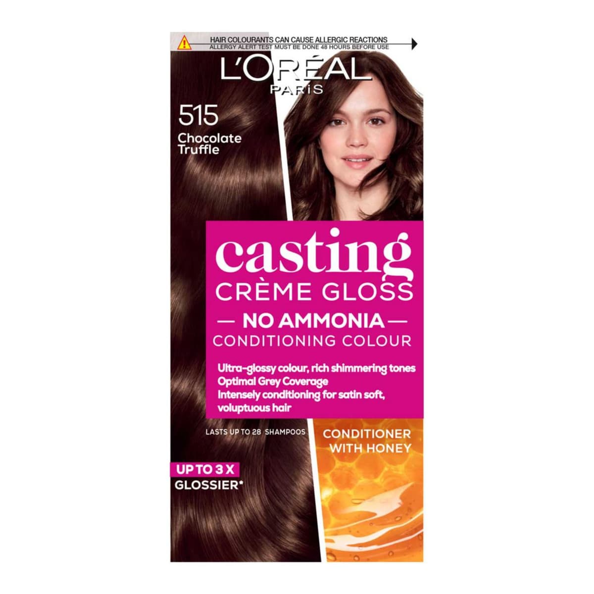 Paris Casting Creme Gloss Semi-Permanent Hair Dye, Brown Hair Dye 515 Choc Truffle