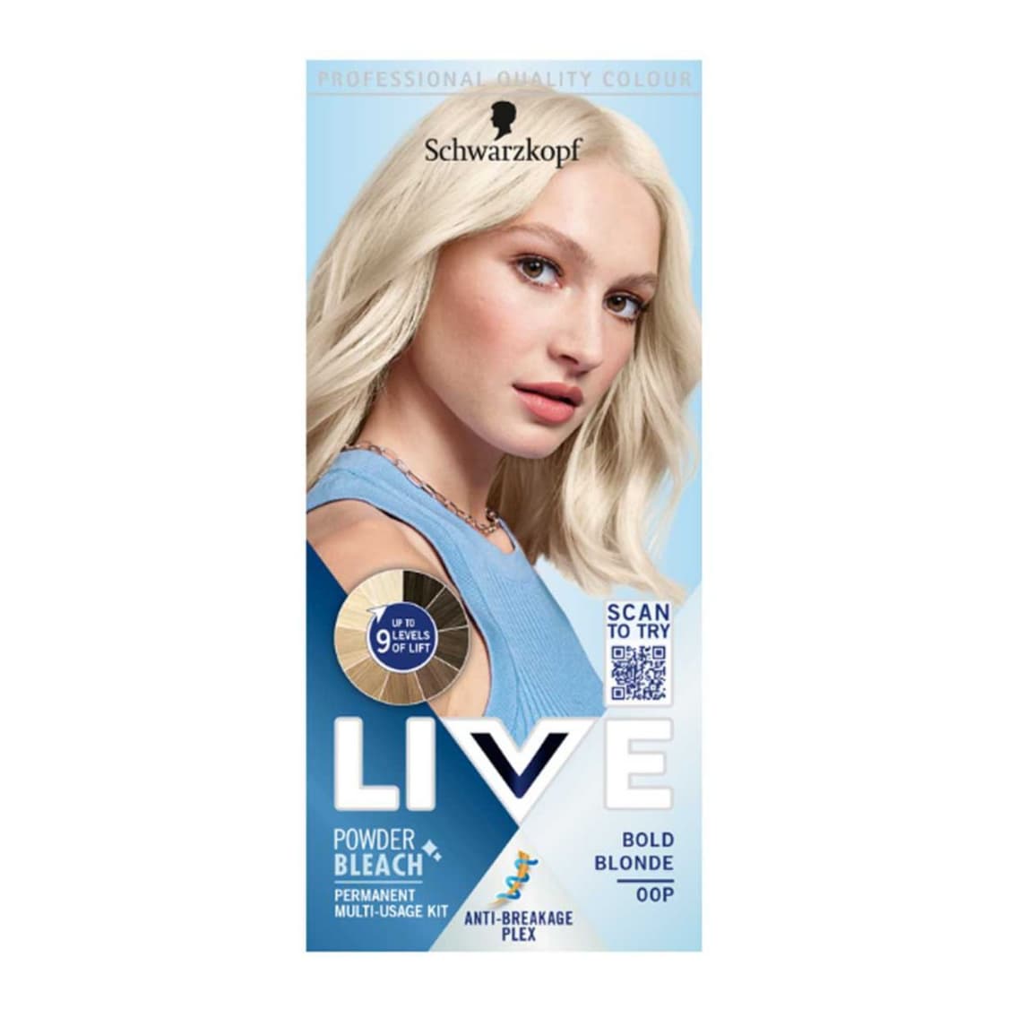 LIVE Powder Bleach Bold Blonde Permanent Hair Colour 00P