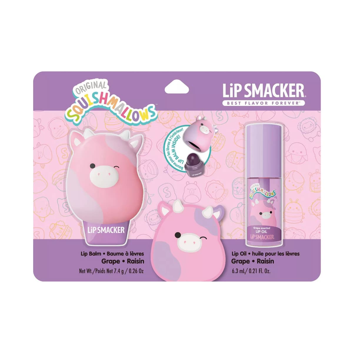 Patty Lip Balm & Grape Lip Oil - 2pc