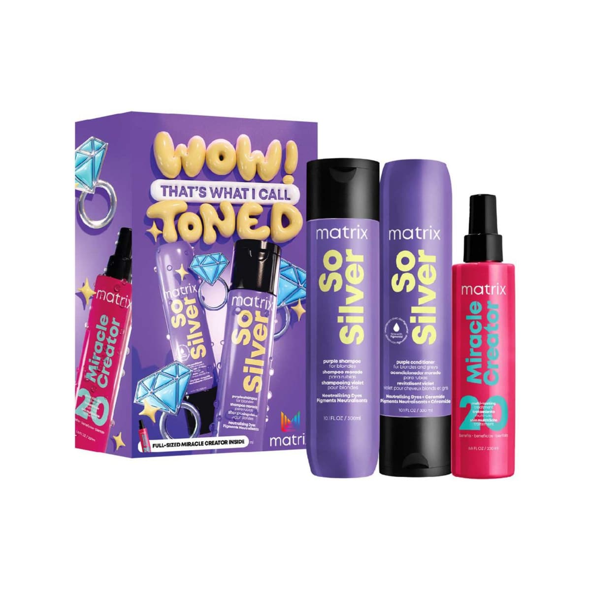 So Silver Purple Toning Set