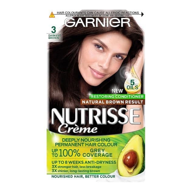Permanent Hair Dye Darkest Brown 3