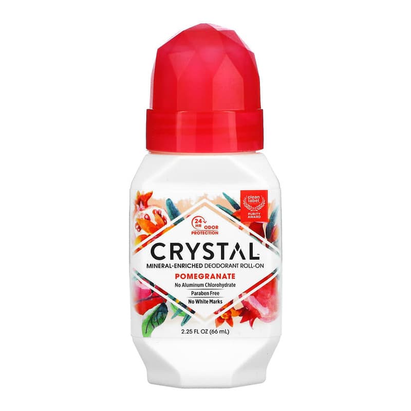 Mineral-Enriched Deodorant Roll-On, Pomegranate