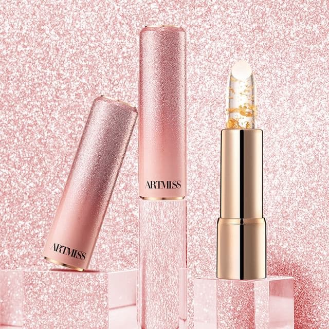 Pink Gilded Color Changing Lip Balm