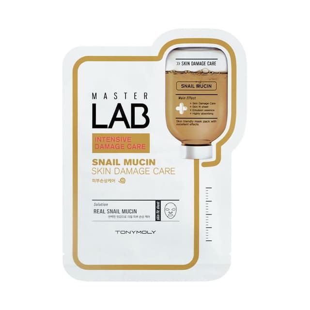 Master Lab Real Mask Sheet 1pc, Snail Mucin