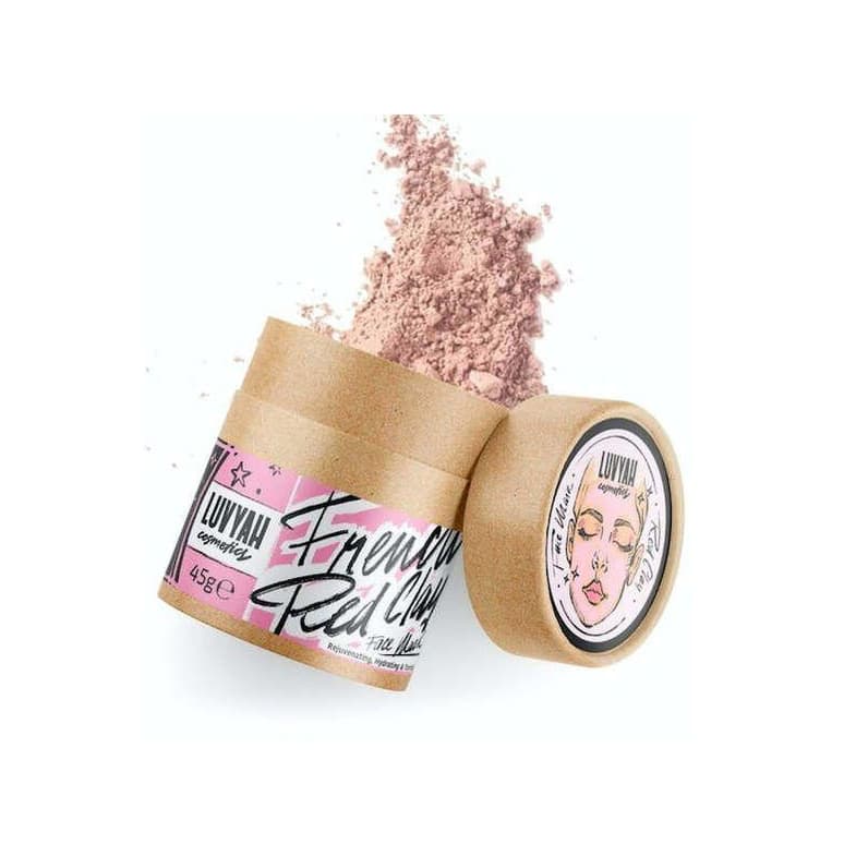 French Red Clay Face Mask - 100% Natural