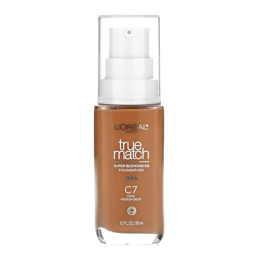 True Match, Super-Blendable Foundation, C7 Cool Medium Deep