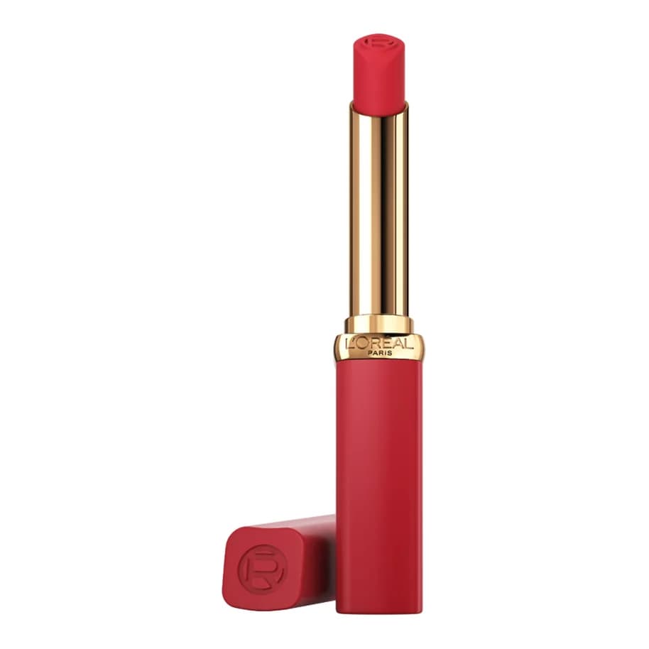 Paris Color Riche Intense Volume Matte, 16hr volumizing matte lipstick, #100 pink worth it