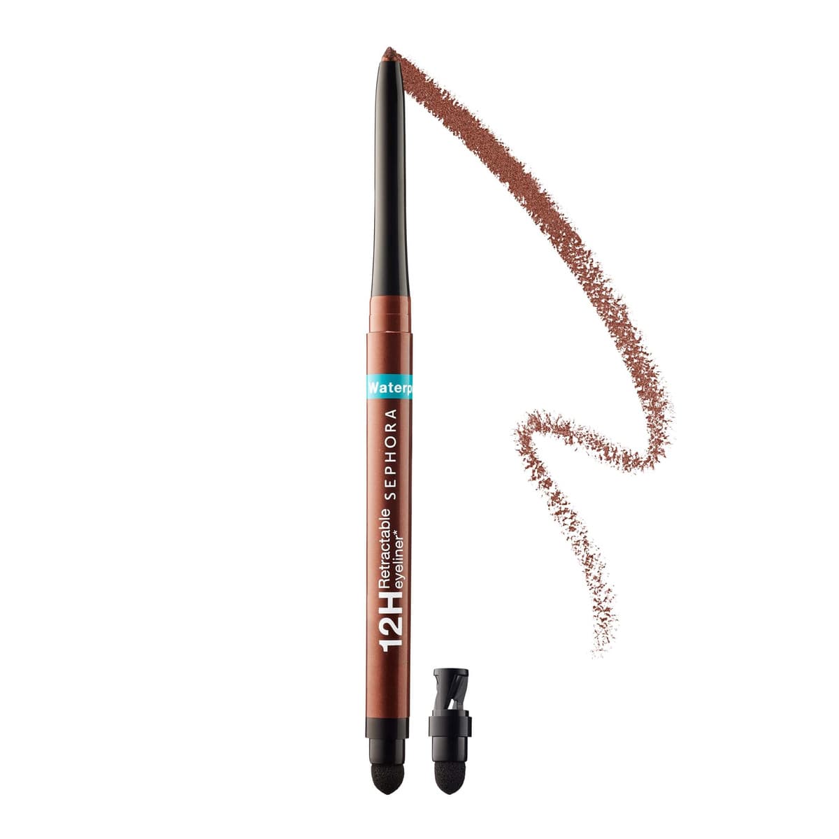Waterproof 12HR Retractable Eyeliner Pencil, #08-Shimmer Espresso