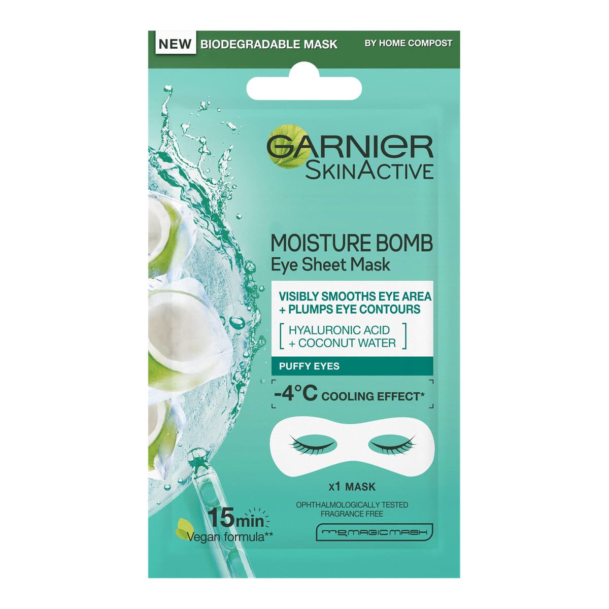 Hyaluronic Acid and Coconut Water Hydrating Replumping Eye Sheet Mask