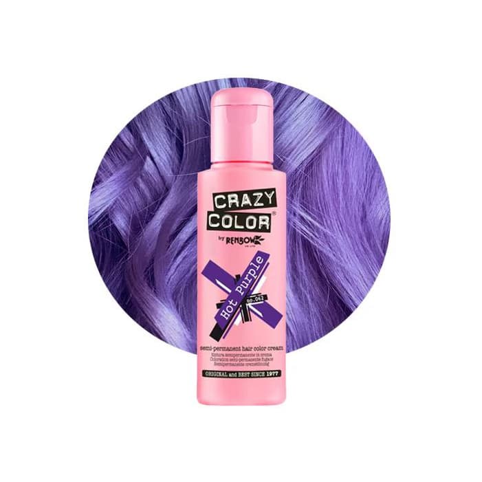 Semi Perm Hair Color Cream New Hot Purple 62