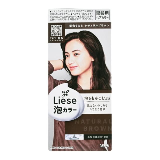 Liese Creamy Bubble Hair Color, Natural Brown