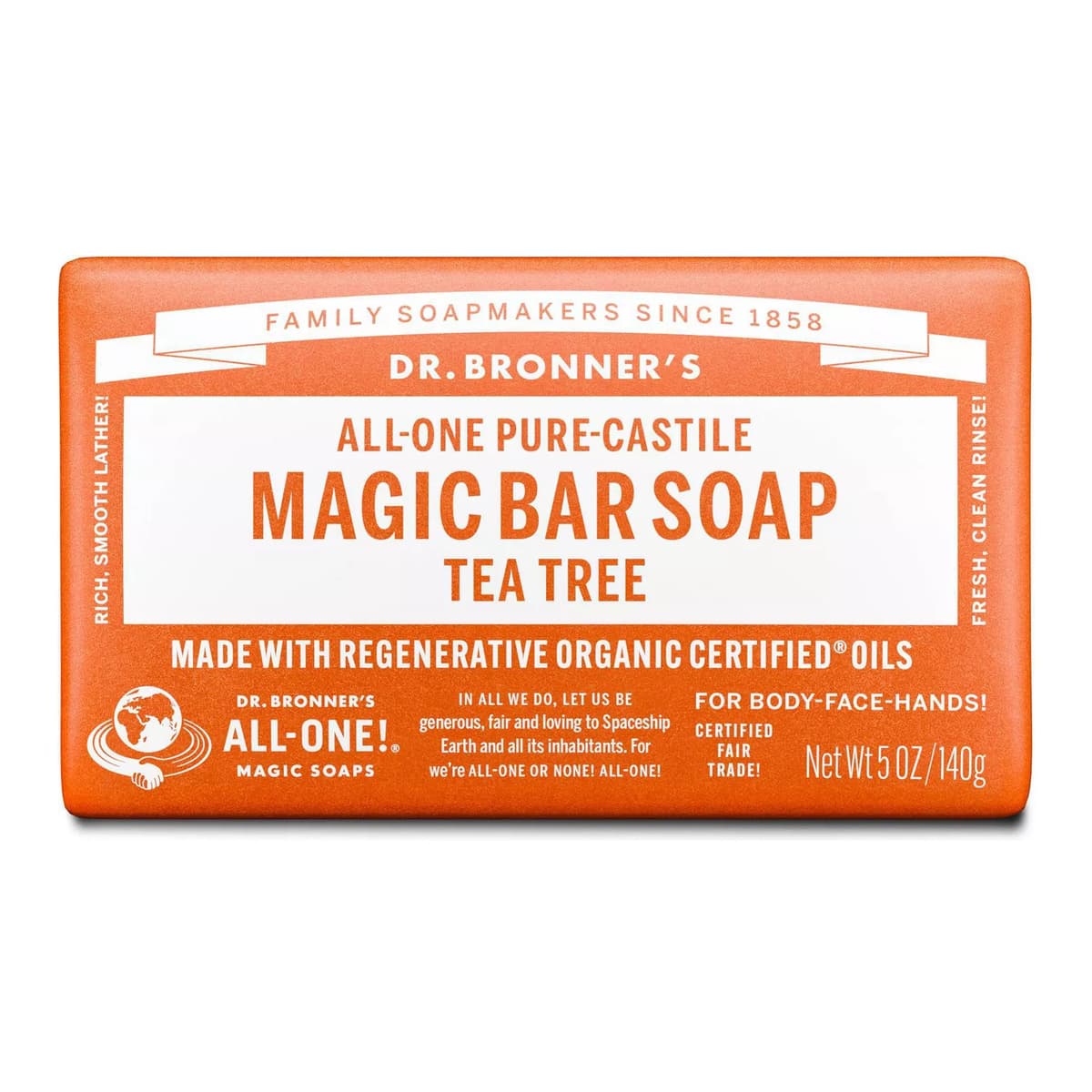All-One Pure-Castile Magic Bar Soap - Tea Tree
