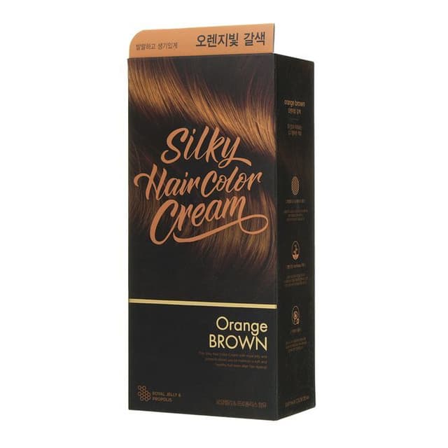 Stylist Silky Hair Color Cream, Orange Brown