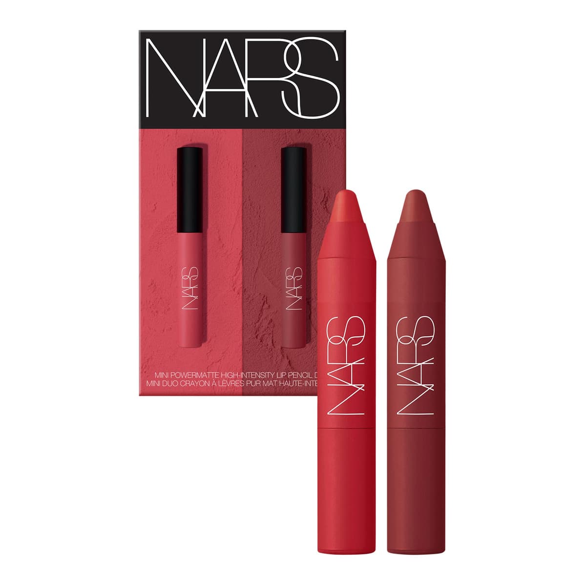 Mini Powermatte High-Intensity Lip Pencil Duo, #185 Cruella & 132 Dragon Girl