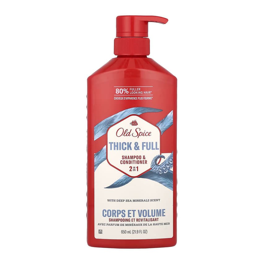 2 in 1 Shampoo & Conditioner, Thick & Full, Deep Sea Minerals