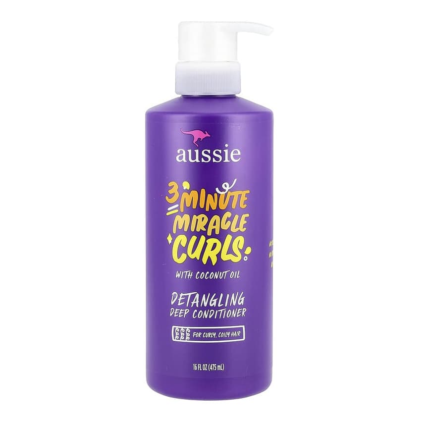 3 Minute Miracle Curls, Detangling Deep Conditioner, With Coconut