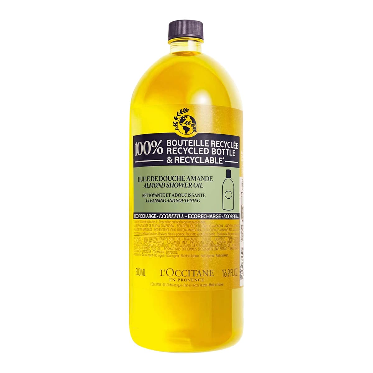 Cleansing And Softening Refillable Shower Oil With Almond Oil