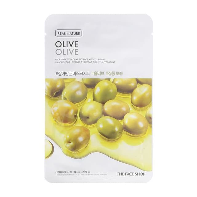 Real Nature Face Mask 1pc, Olive