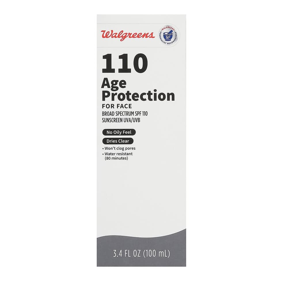 110 Age Protection For Face Broad Spectrum Sunscreen