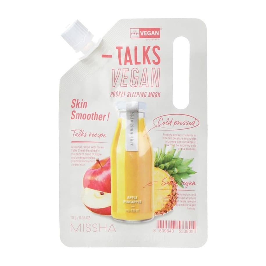 Talks Vegan Pocket Sleeping Mask Skin Smoother!