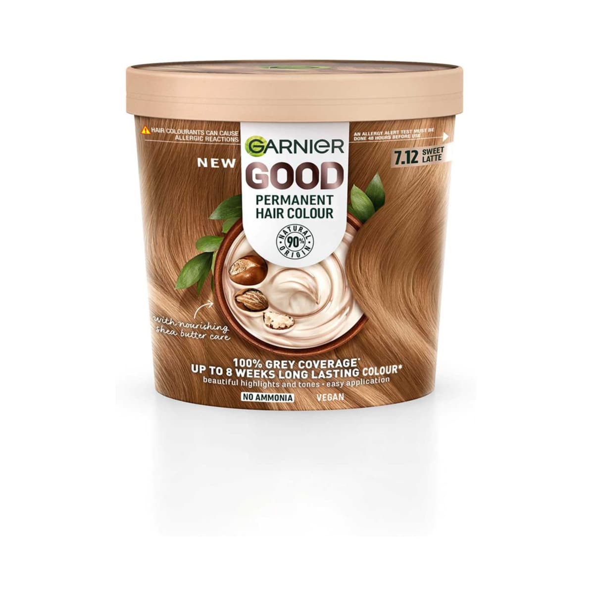 GOOD Permanent Hair Dye 7.12 Sweet Latte