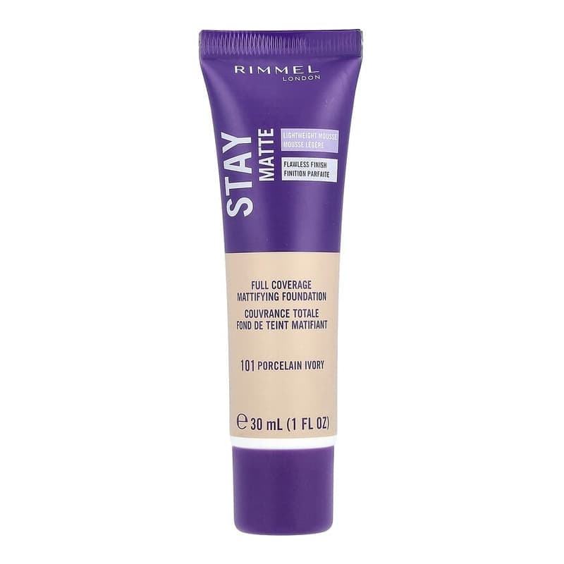 Stay Matte, Full Coverage Mattifying Foundation, #101 Porcelain Ivory